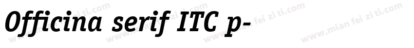 Officina serif ITC p字体转换